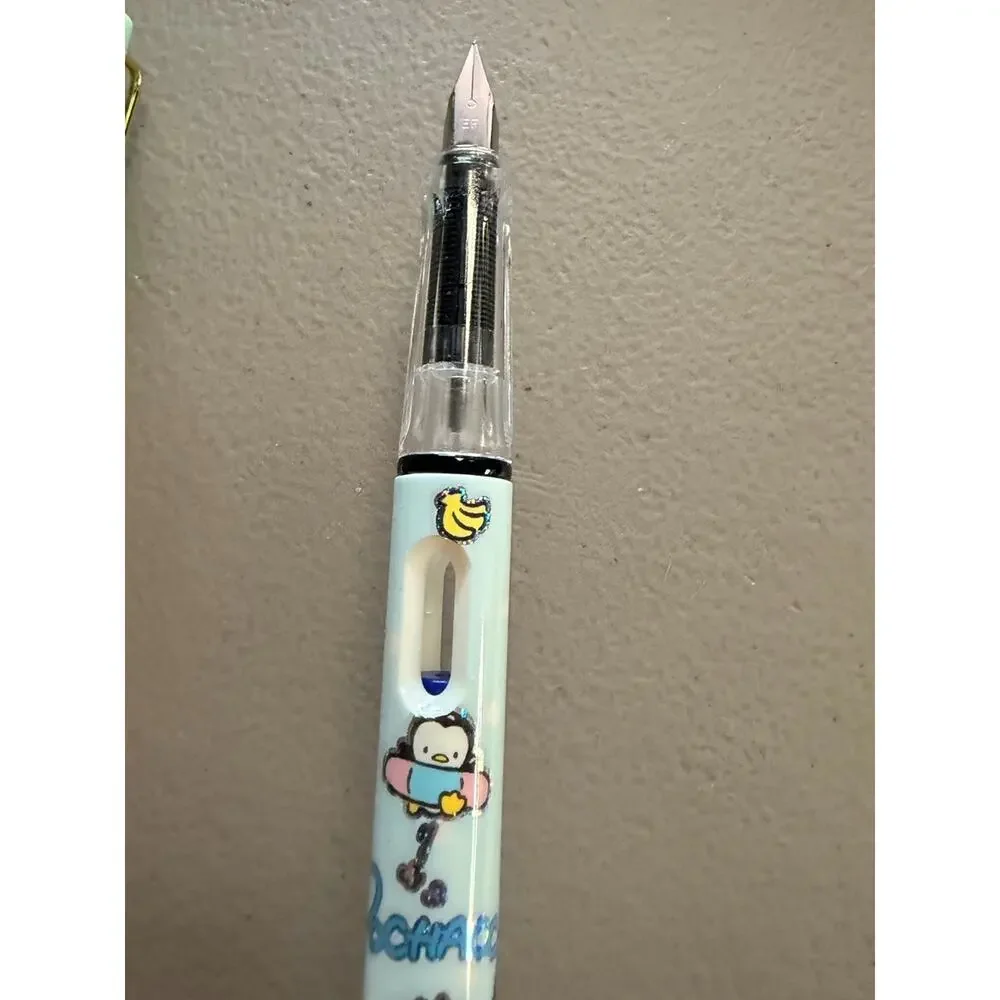 #PC-169 - 3 piece blue ink Fountain Pen - Pochacco x2 and Cinnamoroll x1